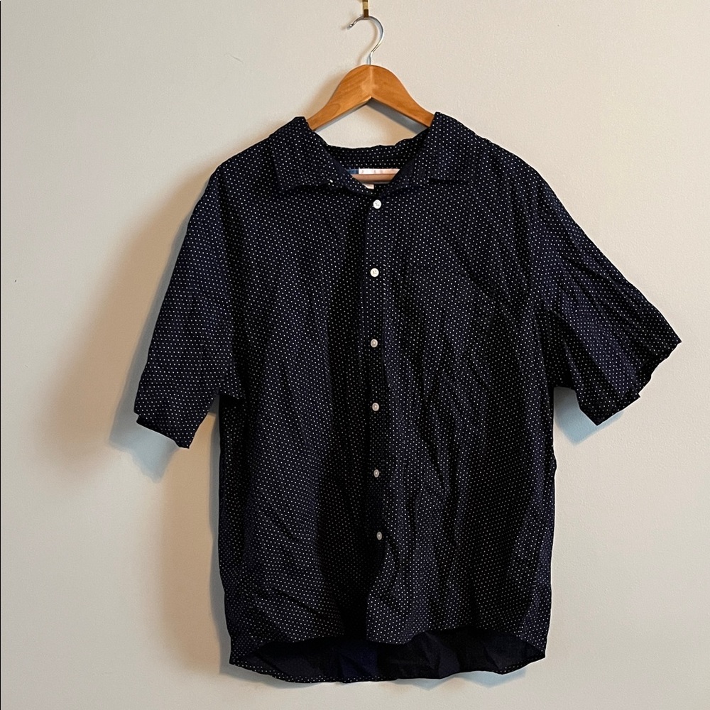 Old Navy Men's Dark Blue Button Down Shirt